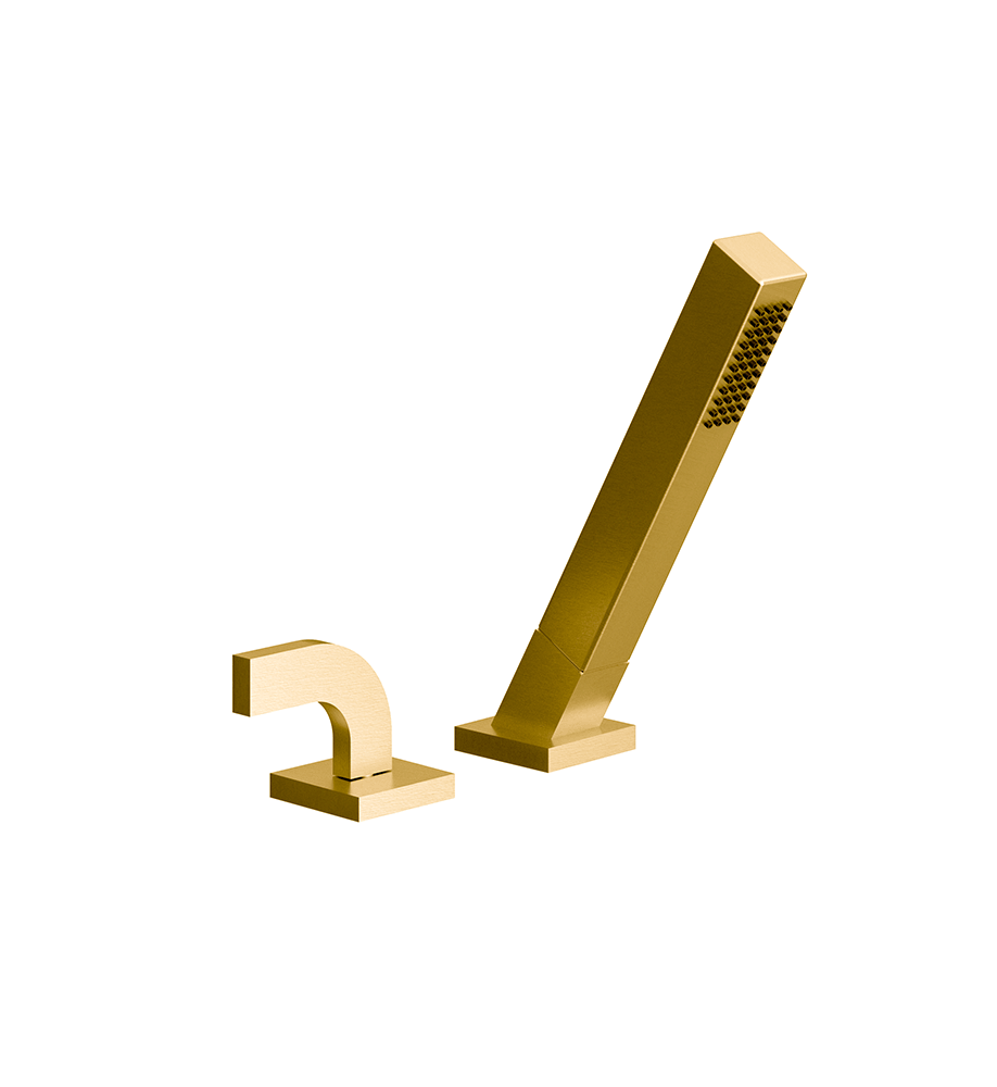 Franz Viegener Domino Deck Mounted Roman Diverter Valve And Handshower Assembly