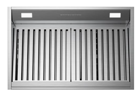 BlueStar Sahara Curved Sides Wall Hood With Brushed Stainless Strapping And Rivets