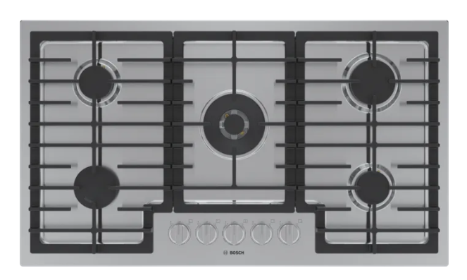 Bosch 36" Gas Cooktop 800 Series FlameSelect