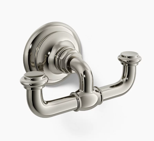 Clearance: Kohler K72572-SN Artifacts Double Robe Hook in Polished Nickel