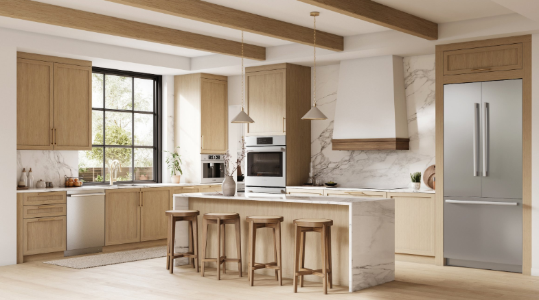 Bosch 36" Benchmark Built-In 2-Door Bottom Mount FridgeFreezer Combination