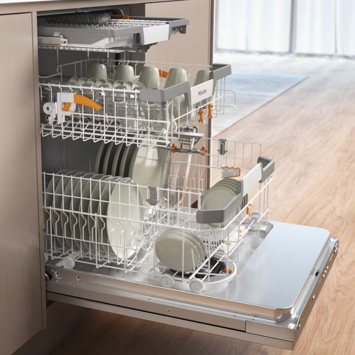 Miele 24" Stainless Steel Pocket Handle Dishwasher with AutoDos