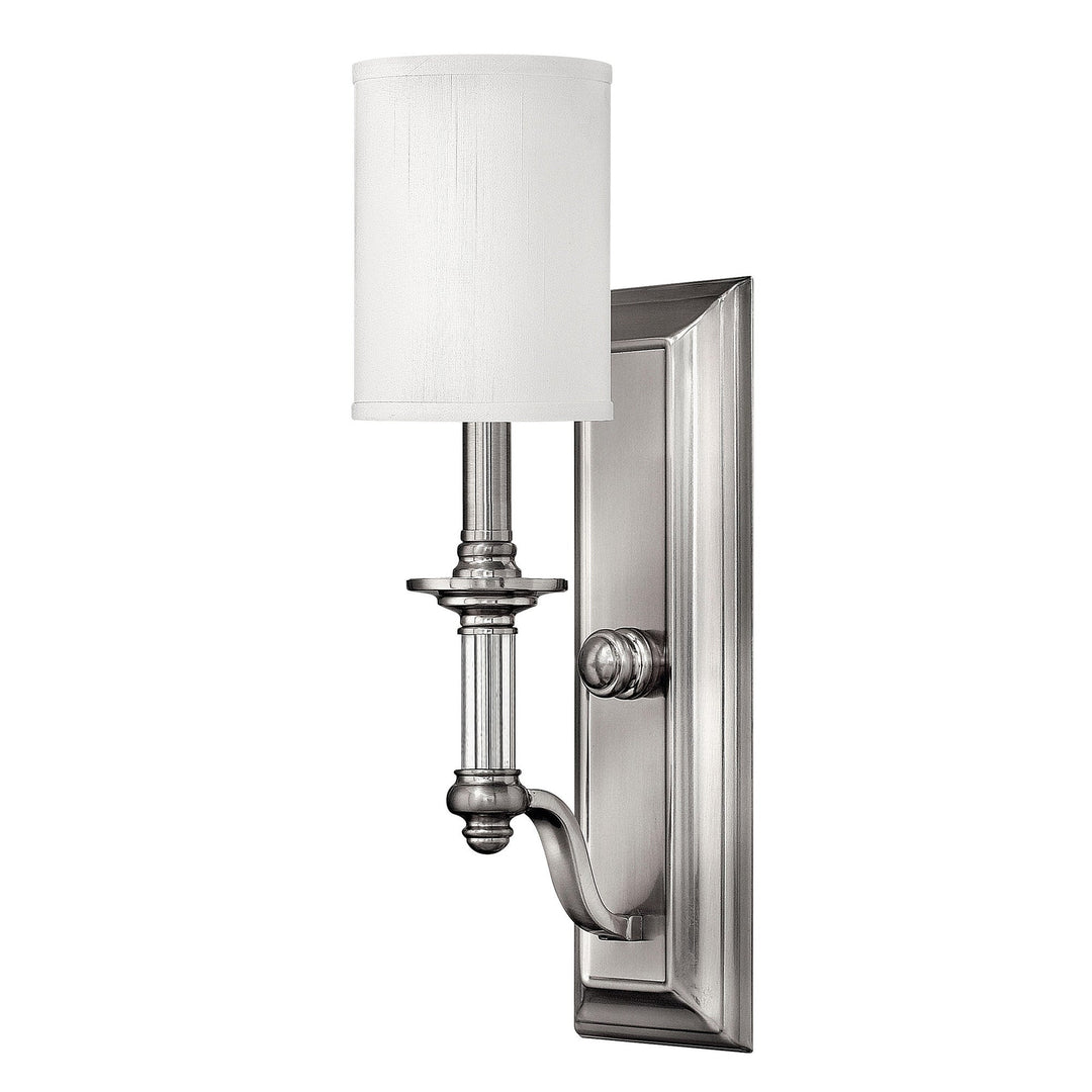 Hinkley-4790BN-Brushed Nickel / White Fabric Hardback