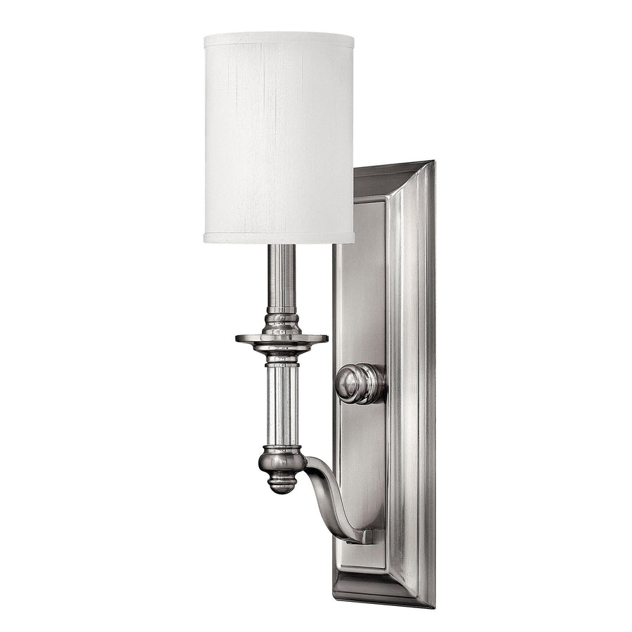 Hinkley-4790BN-Brushed Nickel / White Fabric Hardback