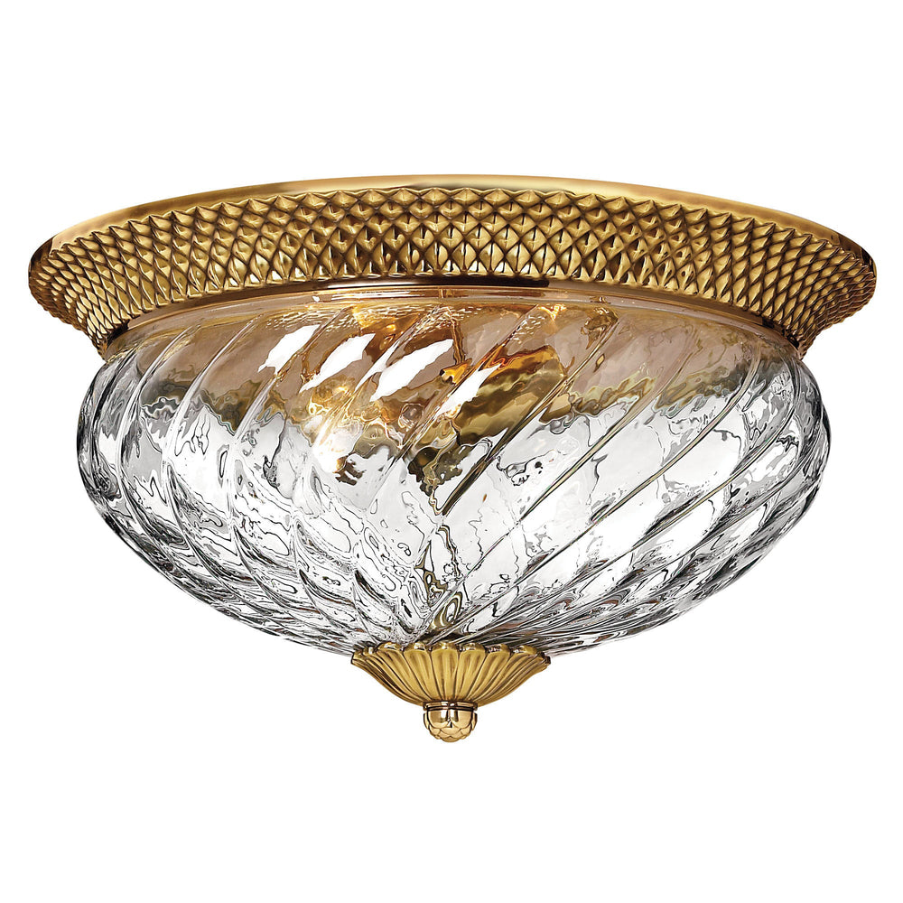 Hinkley Pineapple Flush Mount in Burnished Brass