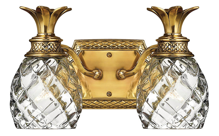 Hinkley Pineapple Bathroom Vanity Light in Burnished Brass