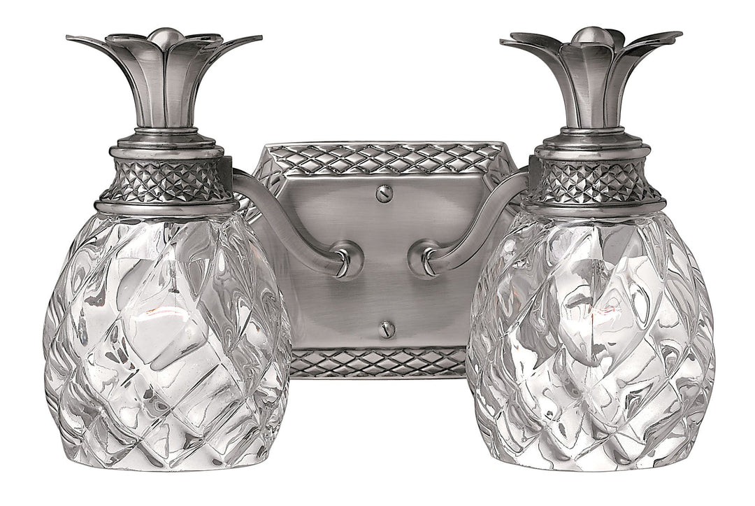 Hinkley Pineapple Bathroom Vanity Light in Polished Antique Nickel