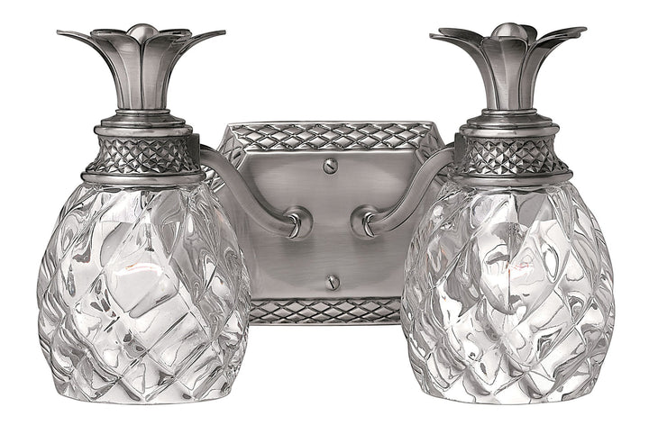 Hinkley Pineapple Bathroom Vanity Light in Polished Antique Nickel