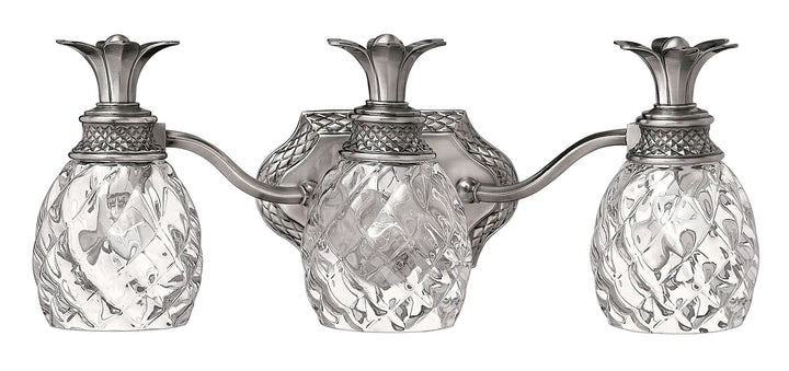 Hinkley Pineapple Bathroom Vanity Light in Polished Antique Nickel (view 2)