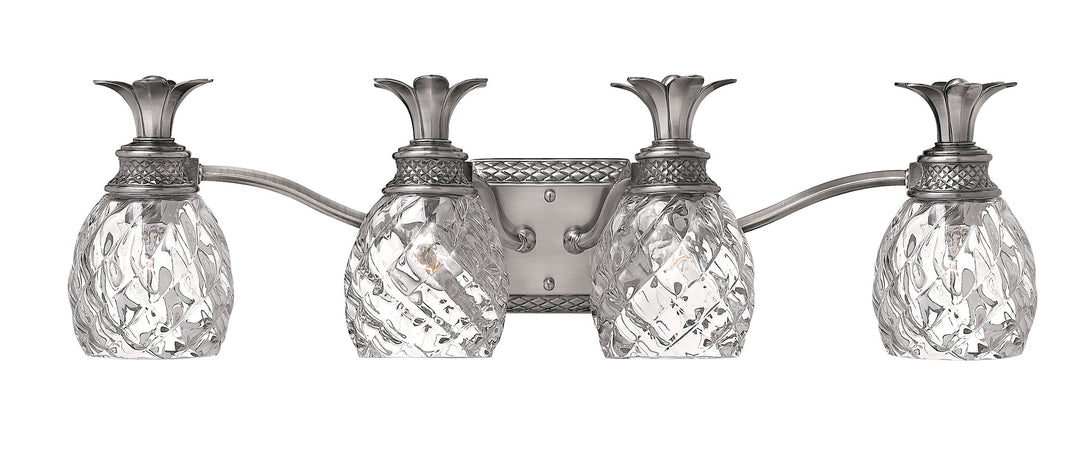 Hinkley Pineapple Bathroom Vanity Light in Polished Antique Nickel (view 3)