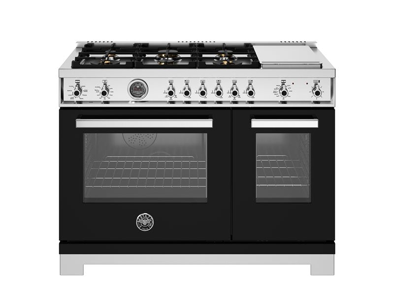 Bertazzoni 48" Professional Series Range 6 Brass Burners And Griddle