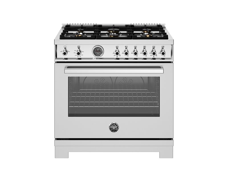 Bertazzoni 36" Professional Series Range 6 Brass Burners
