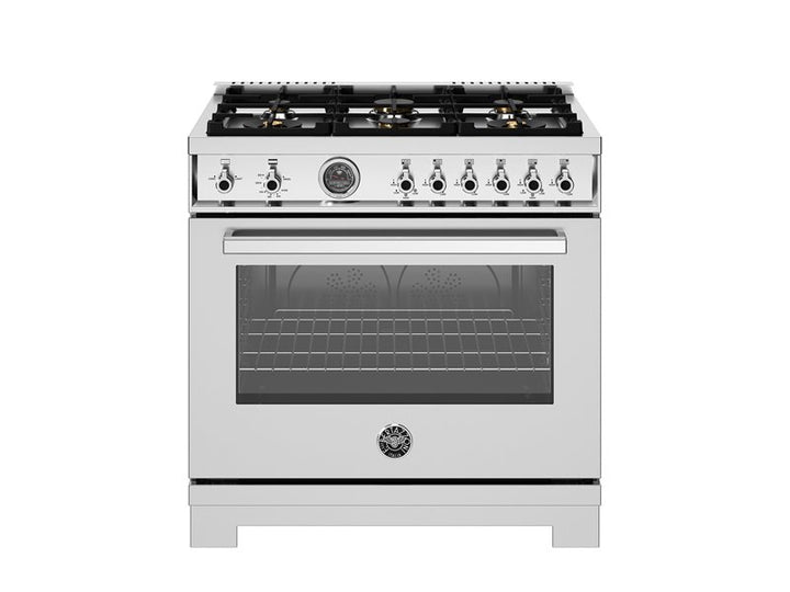 Bertazzoni 36" Professional Series Range 6 Brass Burners