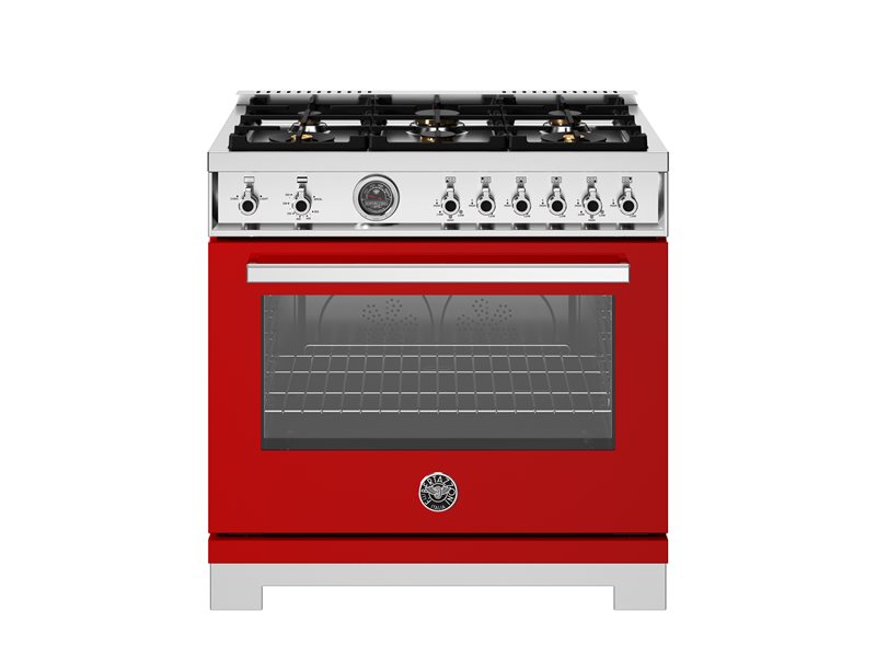 Bertazzoni 36" Professional Series Range 6 Brass Burners