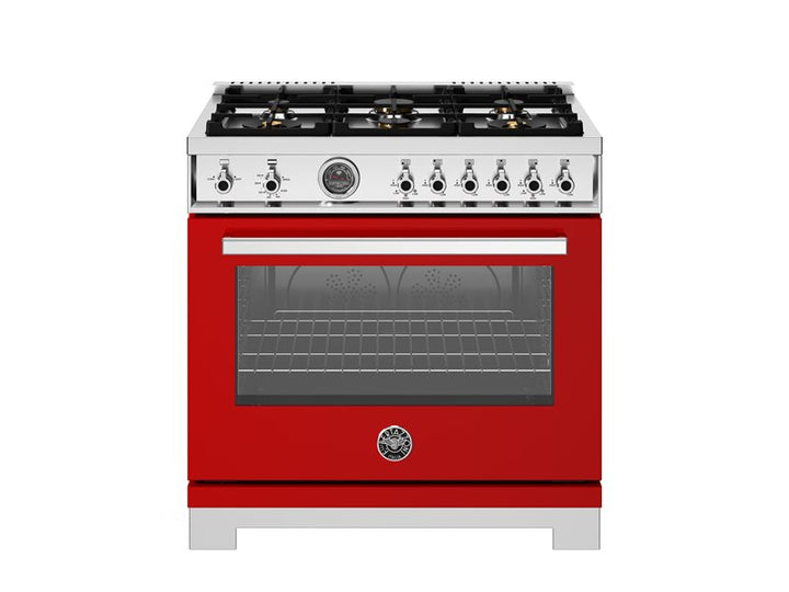 Bertazzoni 36" Professional Series Range 6 Brass Burners