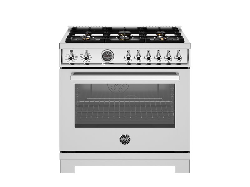 Bertazzoni 36" Professional Series Range 6 Brass Burners