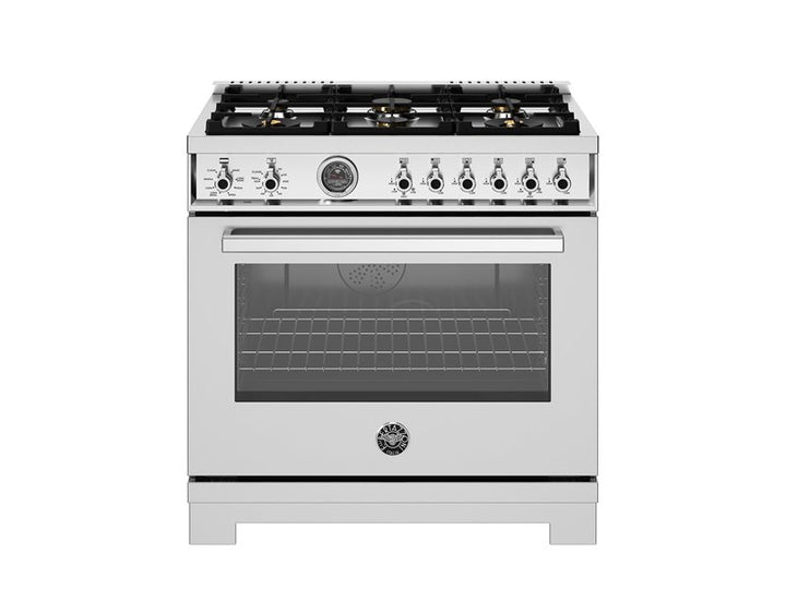 Bertazzoni 36" Professional Series Range 6 Brass Burners