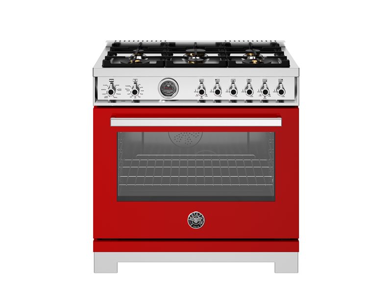 Bertazzoni 36" Professional Series Range 6 Brass Burners