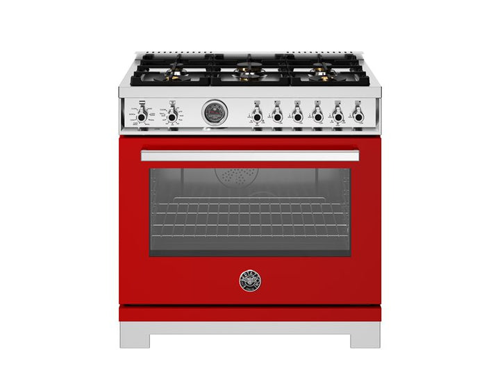 Bertazzoni 36" Professional Series Range 6 Brass Burners