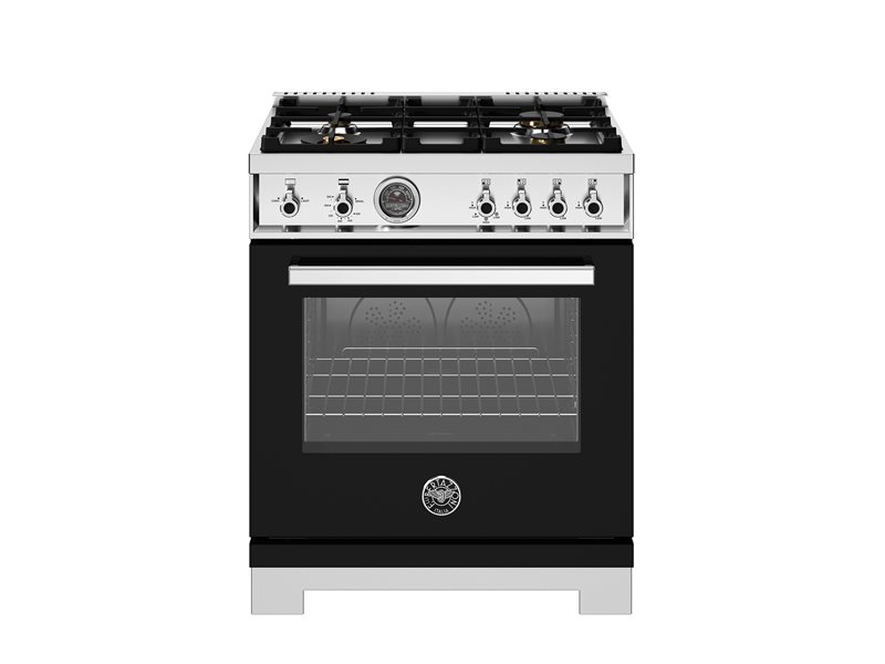 Bertazzoni 30" Professional Series Range Gas Oven 4 Brass Burners
