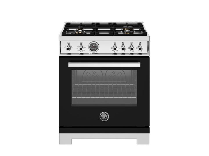 Bertazzoni 30" Professional Series Range Gas Oven 4 Brass Burners