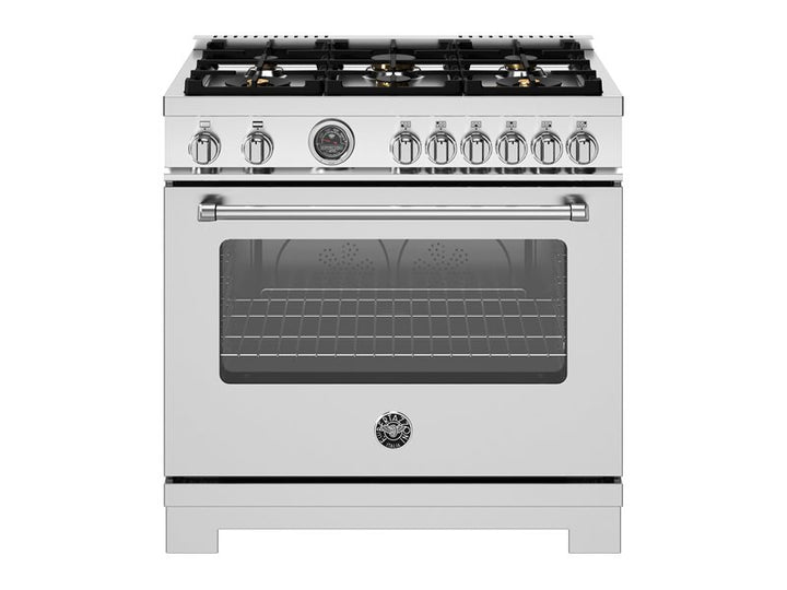 Bertazzoni 36" Master Series Range 6 Brass Burners