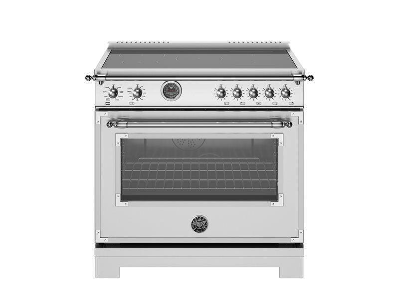 Bertazzoni 36" Heritage Series Range Electric Self Clean Oven 5 Induction Heat Zones And Griddle