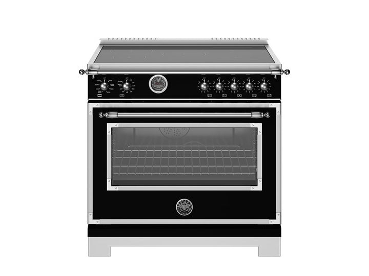 Bertazzoni 36" Heritage Series Range Electric Self Clean Oven 5 Induction Heat Zones And Griddle