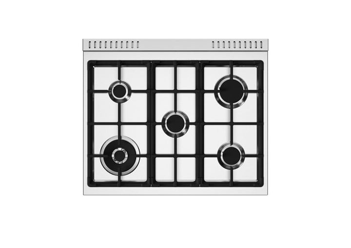 Bertazzoni 30" Master Series Range Electric Oven 5 Aluminum Burners