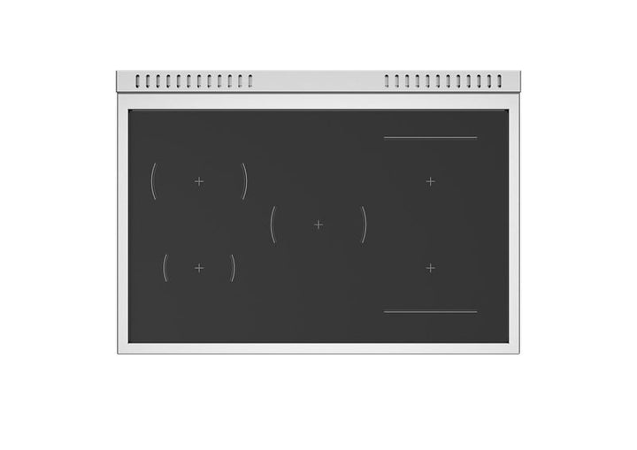 Bertazzoni 36" Heritage Series Range Electric Self Clean Oven 5 Induction Heat Zones And Griddle