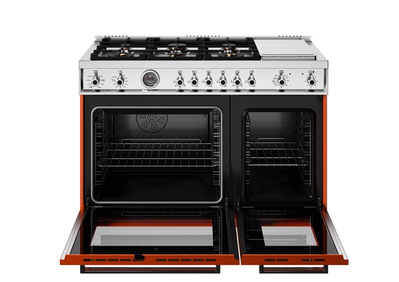 Bertazzoni 48" Professional Series Range 6 Brass Burners And Griddle