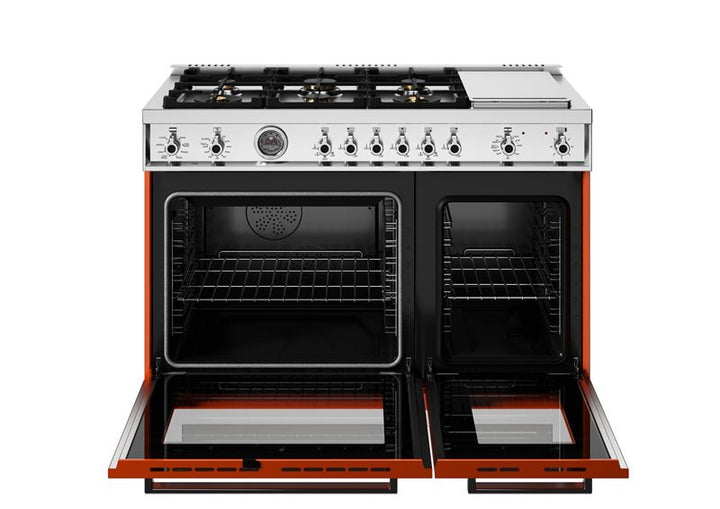 Bertazzoni 48" Professional Series Range 6 Brass Burners And Griddle