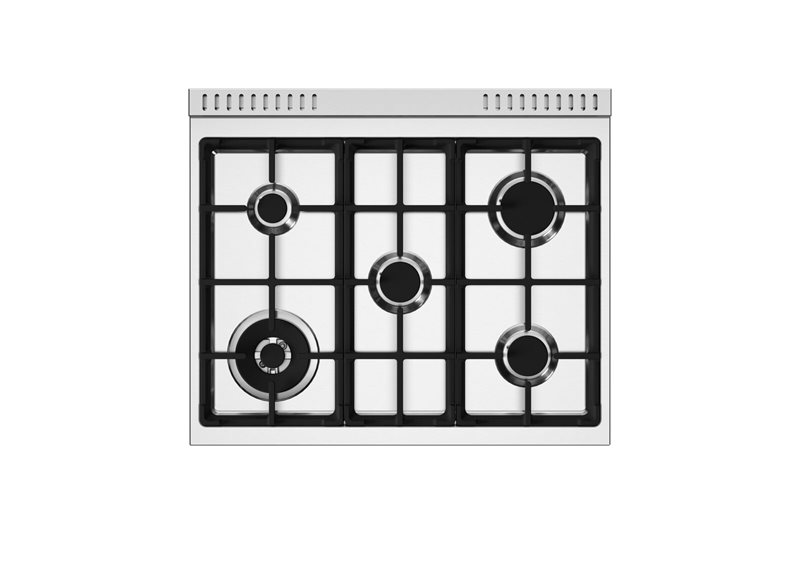 Bertazzoni Professional Series Range 5 Aluminum Burners