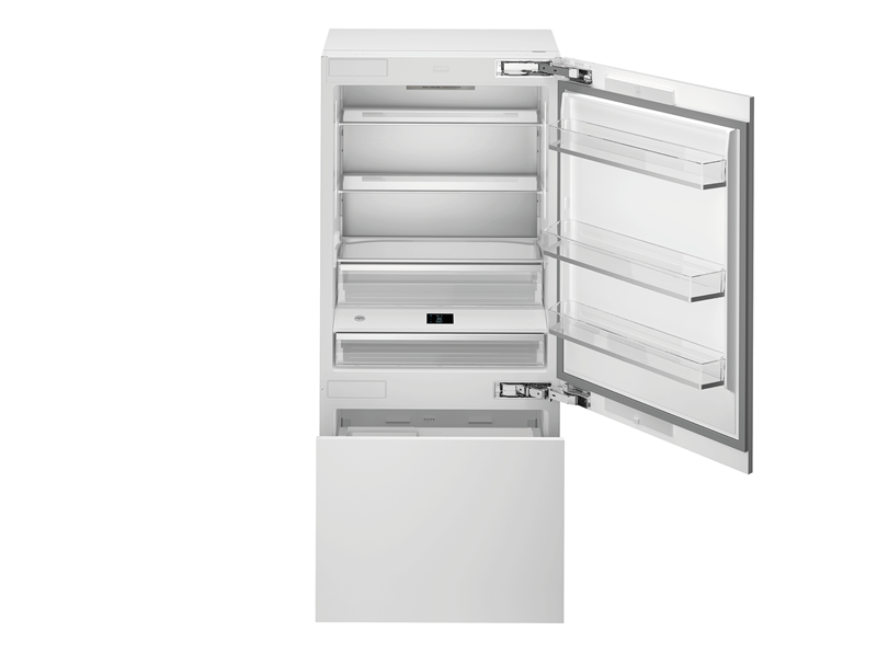 Bertazzoni 36" Built-In refrigerator Panel ready with automatic ice maker and internal water dispenser reversible doors