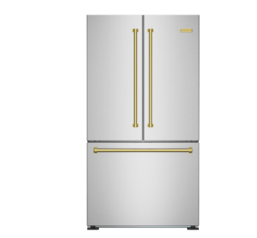 BlueStar 36" Freestanding Refrigerator With Bottom Freezer French Door