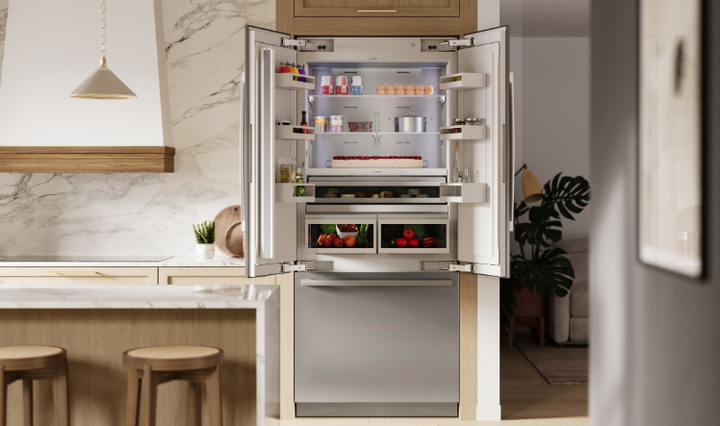 Bosch 36" Benchmark Built-In 2-Door Bottom Mount FridgeFreezer Combination