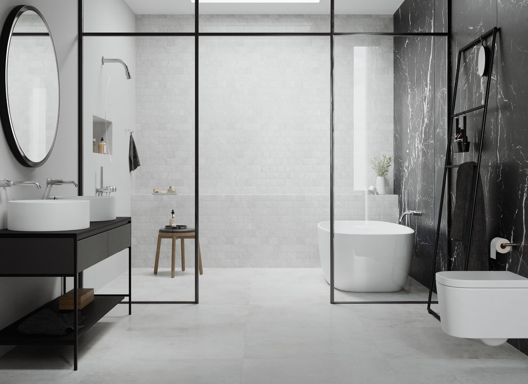 MGS Bagno Stainless Steel Shower Head with Arm and Flange