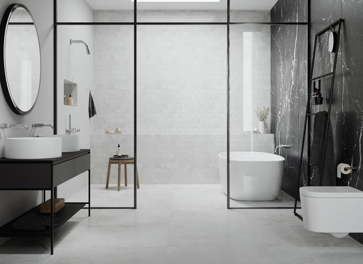 MGS Bagno Stainless Steel Shower Head with Arm and Flange