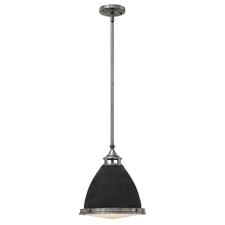 Hinkley Amelia Tall Mini Pendant in Aged Zinc