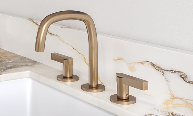 California Faucets San Elijo 8" Widespread Lavatory Faucet  Quad Arc Spout