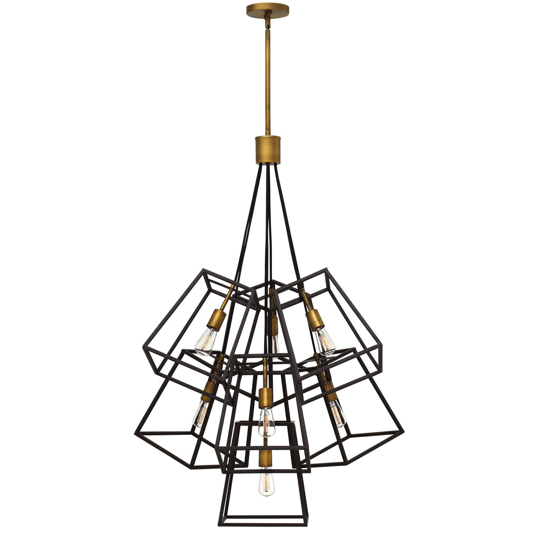 Hinkley Fulton Multi Light Pendant in Bronze