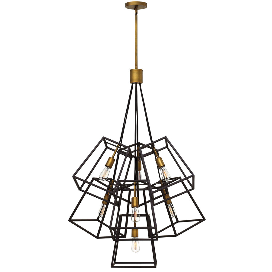 Hinkley Fulton Multi Light Pendant in Bronze