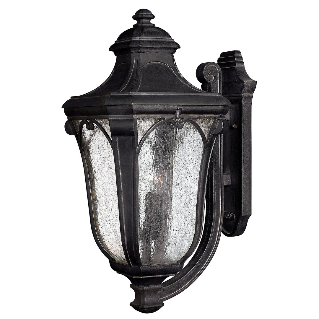 Hinkley Trafalgar Outdoor Wall Light in Museum Black (view 3)