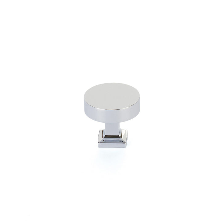 Schaub And Company Haniburton Round Knob with Square Base