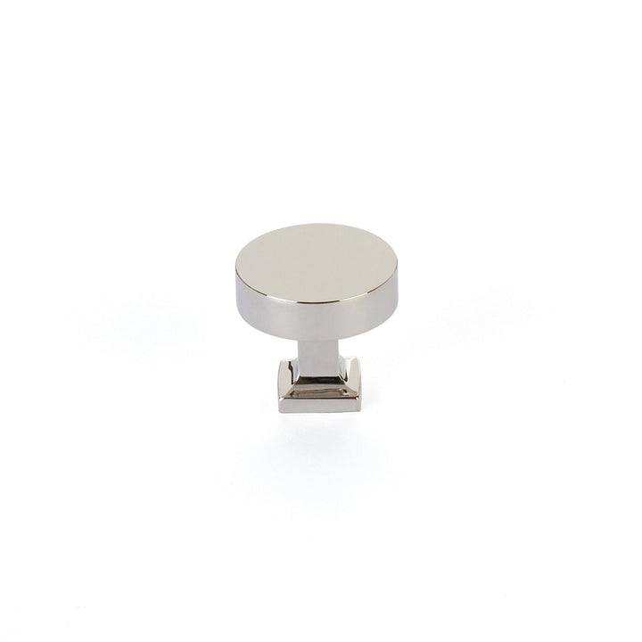 Schaub And Company Haniburton Round Knob with Square Base