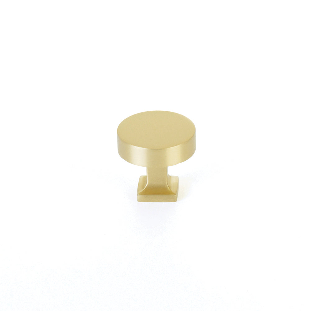 Schaub And Company Haniburton Round Knob with Square Base