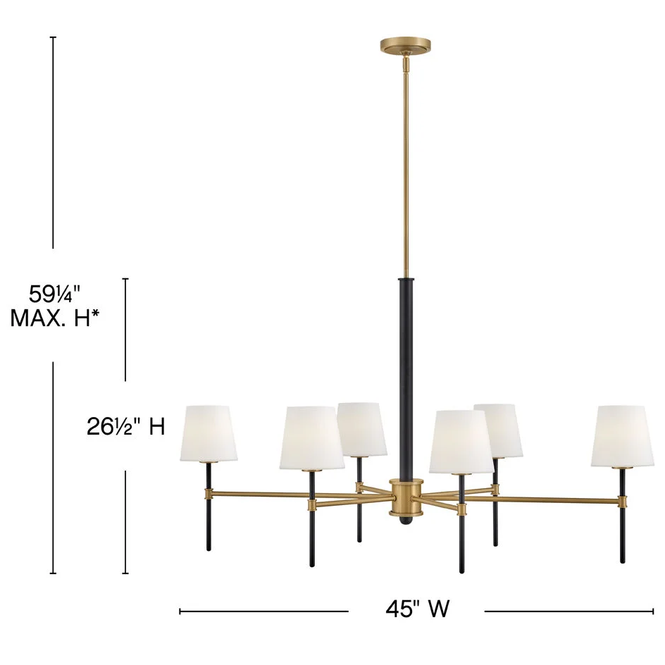 Hinkley Saunders Linear Chandelier