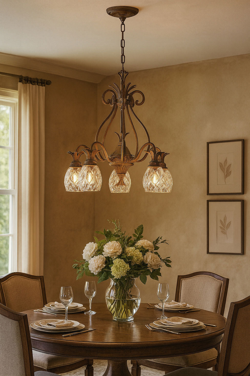 Hinkley Pineapple Downlight Chandelier (view 2)