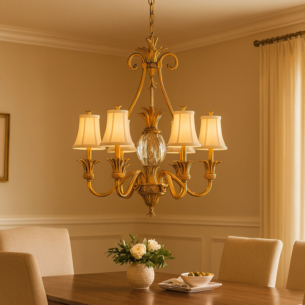 Hinkley Pineapple 7-Light Chandelier