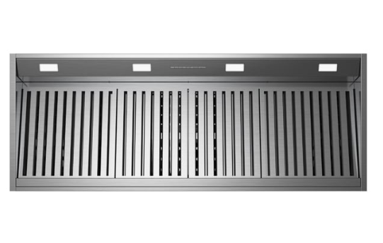 BlueStar Wrangler Wall Hood With Brushed Stainless Strapping And Rivets